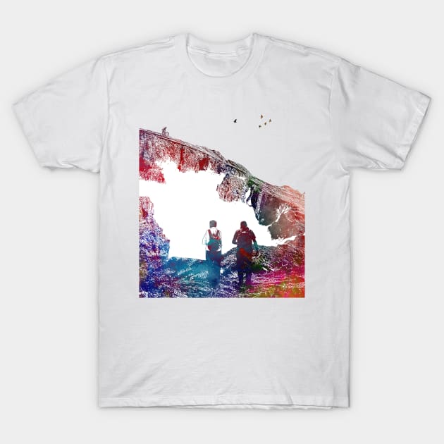 mountaineer climbing sport art #mountaineer #climbing #sport T-Shirt by JBJart